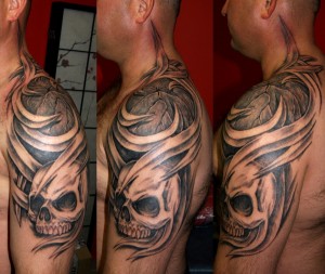 mskull 3d tattoo