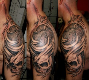 mskull tattoo 3d